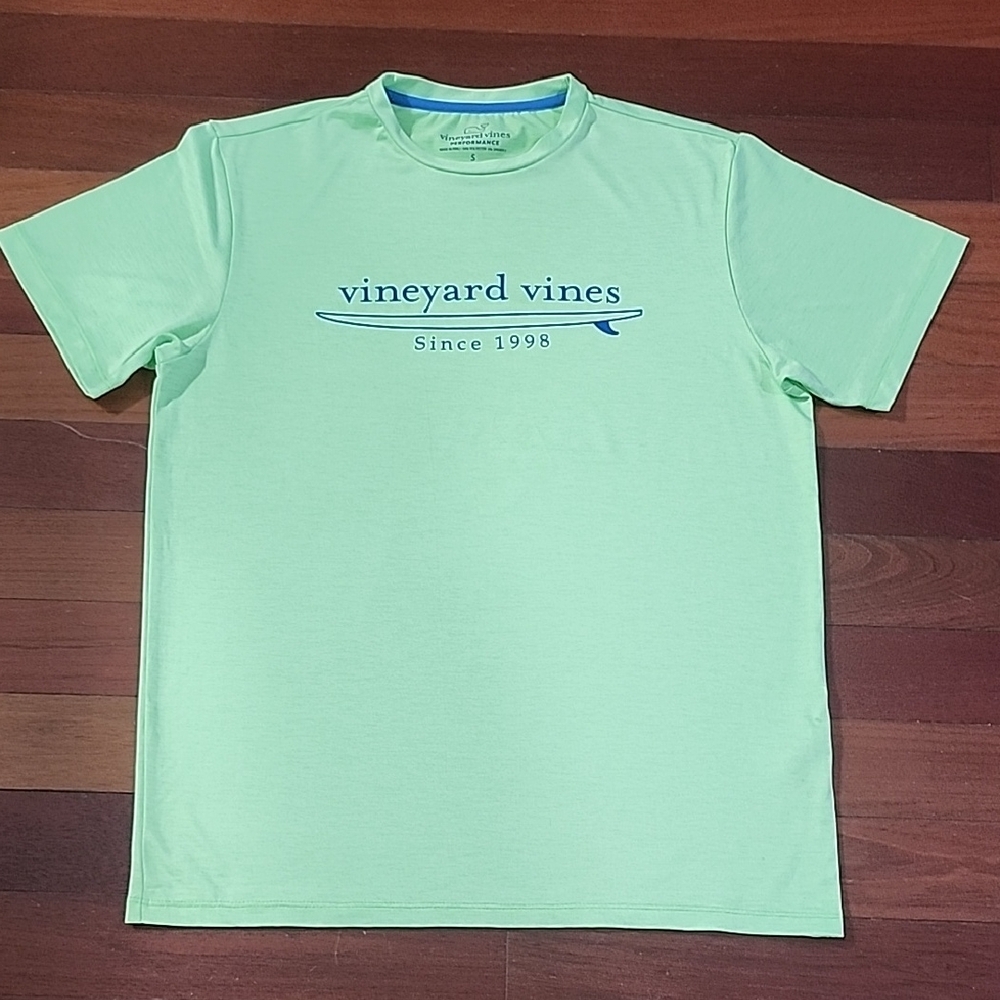 Vineyard Vines Performance Green Short Sleeve Tee